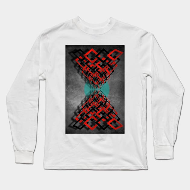 Geometric Shapes Long Sleeve T-Shirt by piksimp